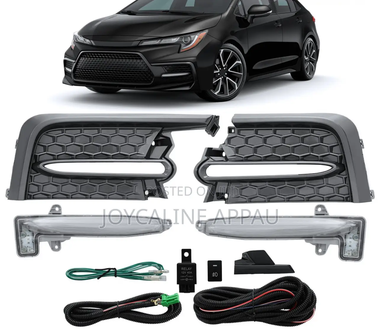 Toyota Corolla 2020 to 2022 Fog Light and Cover Complete Led