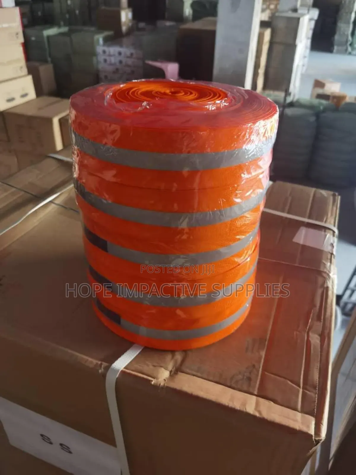 Middle - Ash Reflective Tape (Green And Orange)