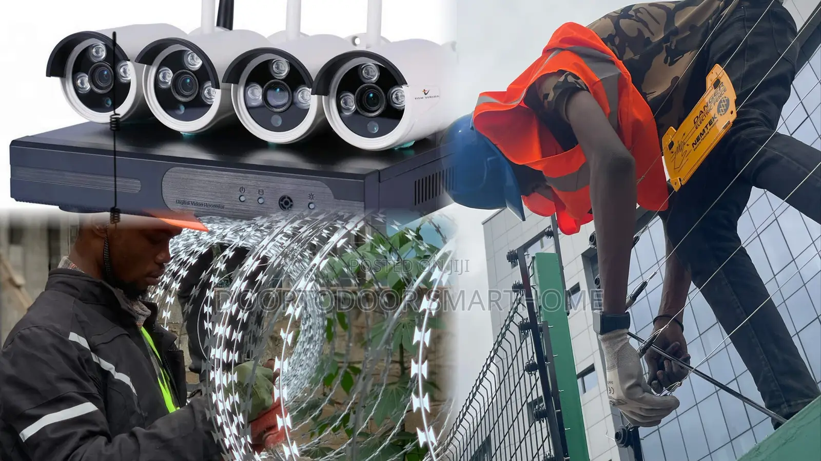 Razor Mesh Electric Fence Installation