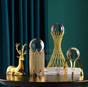 Golden Crystal Decorations Ornament