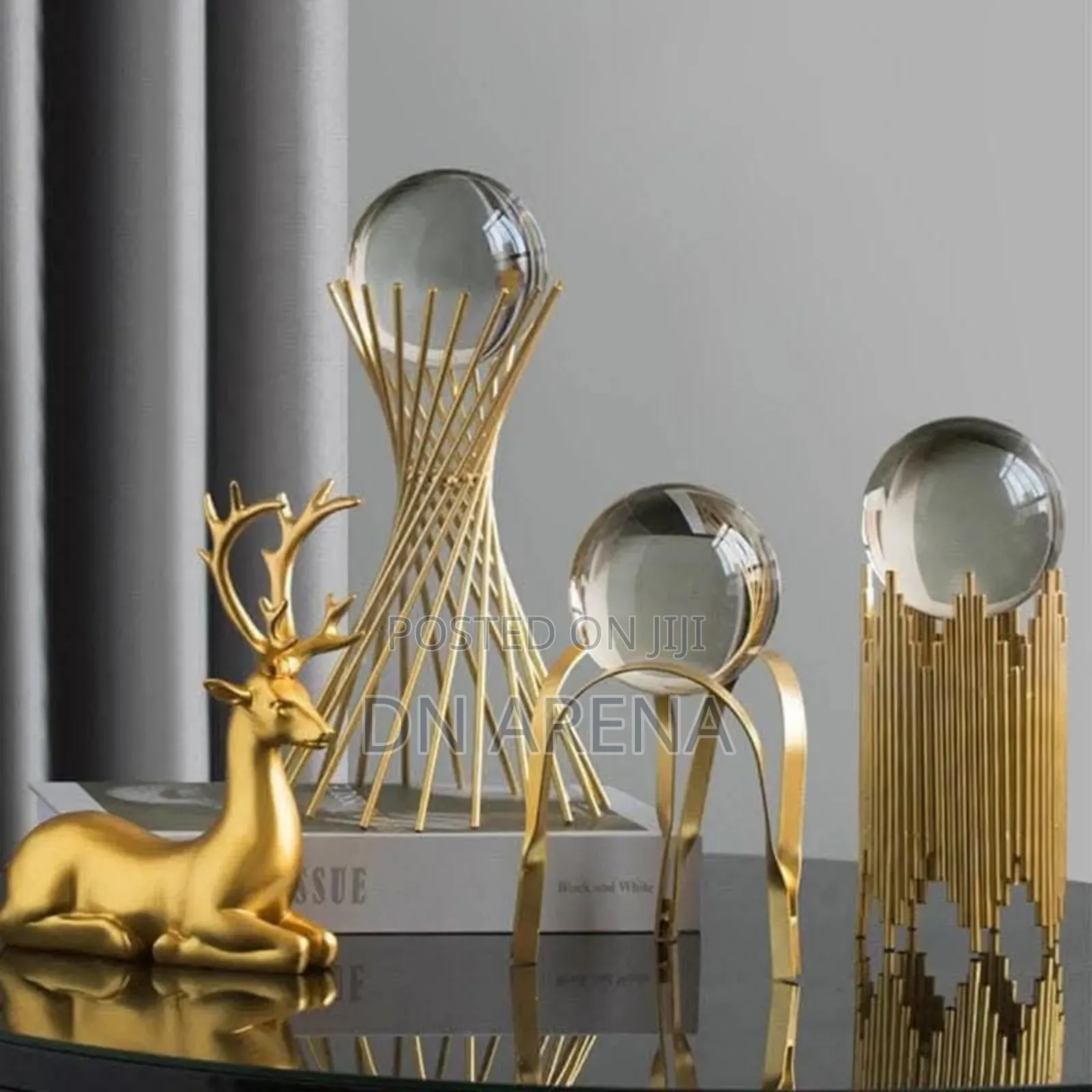 Golden Crystal Decorations Ornament