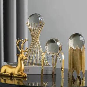 Golden Crystal Decorations Ornament