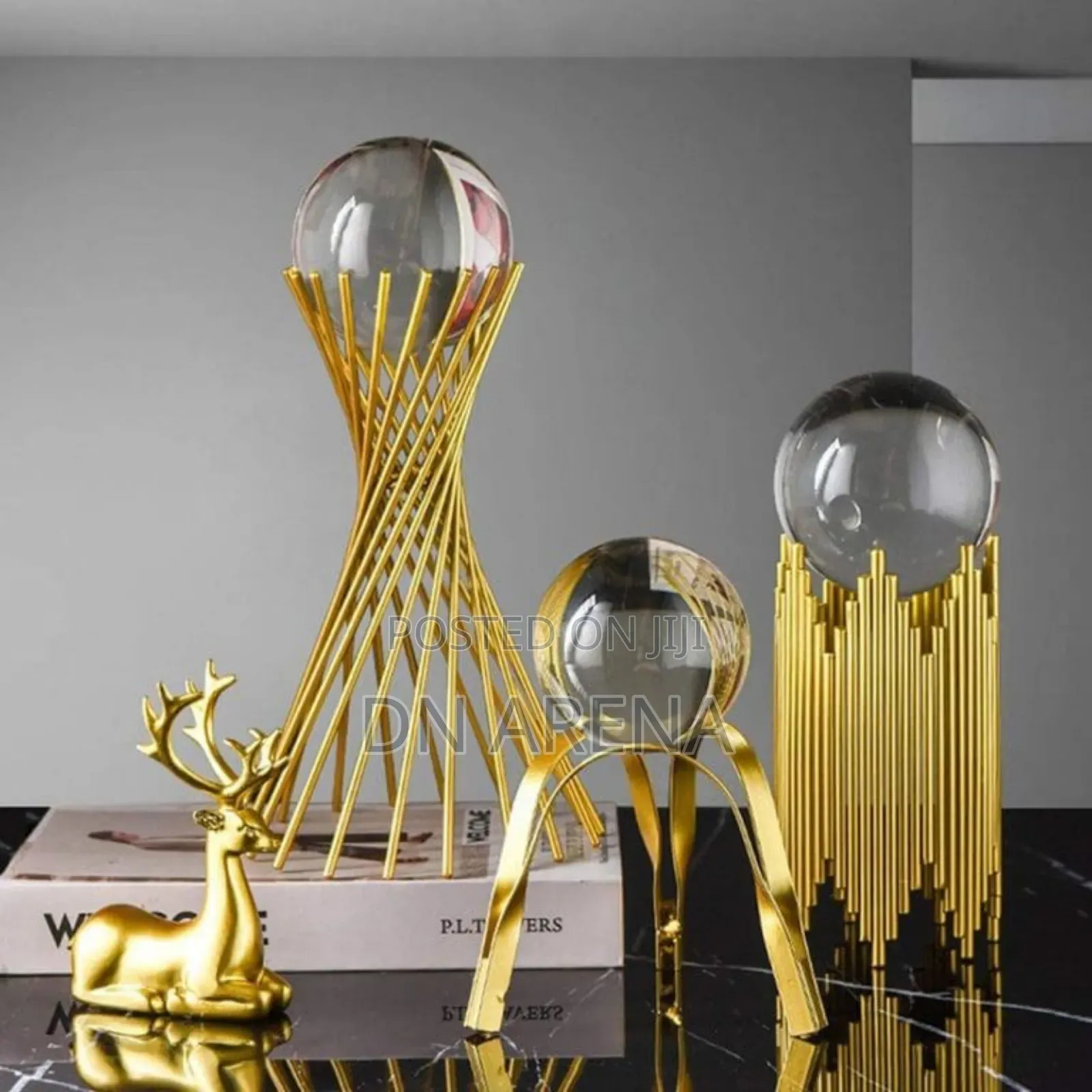 Golden Crystal Decorations Ornament