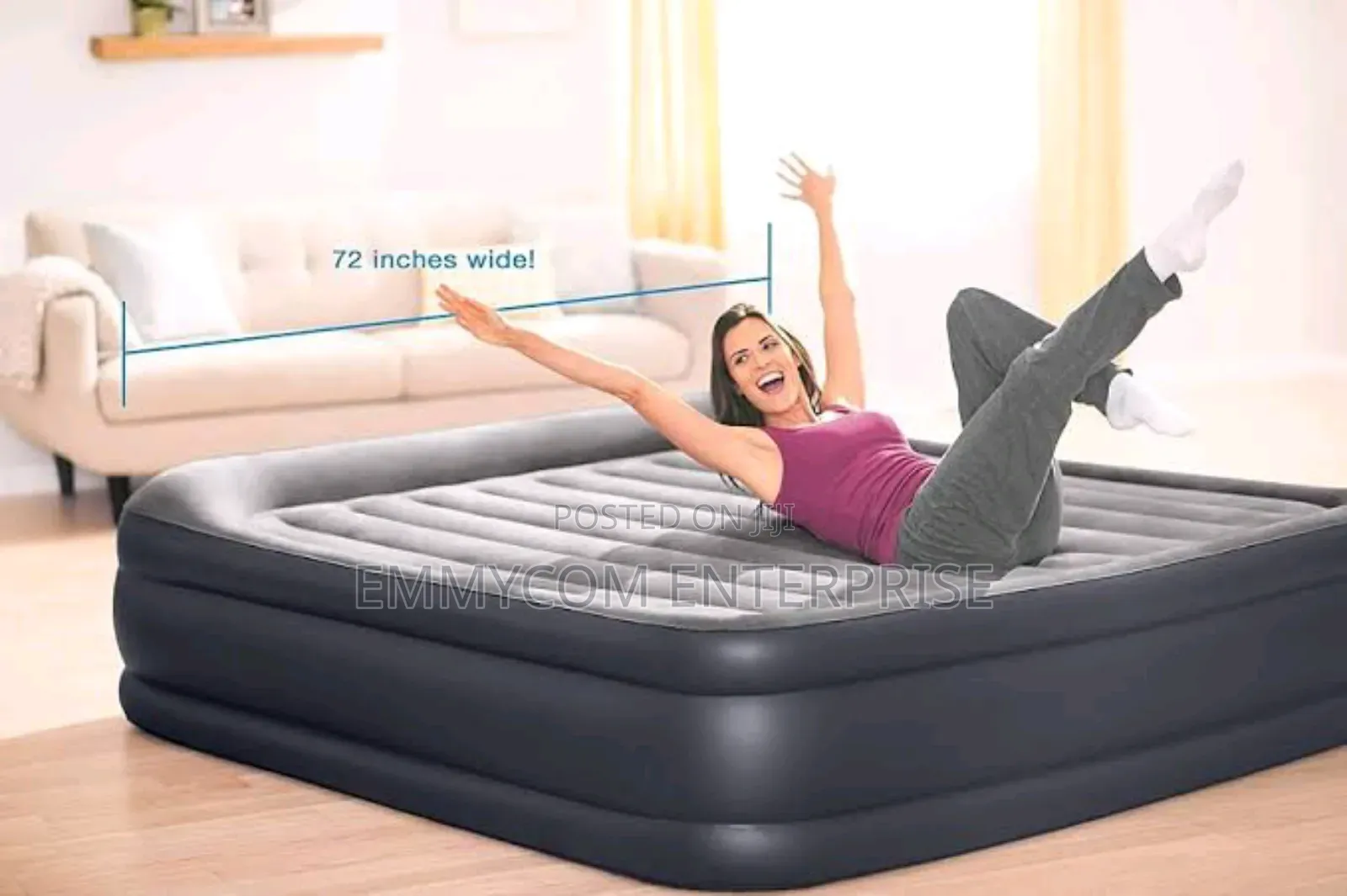 Queen Size Air Bed Mattress With Inbuilt Electric Pump