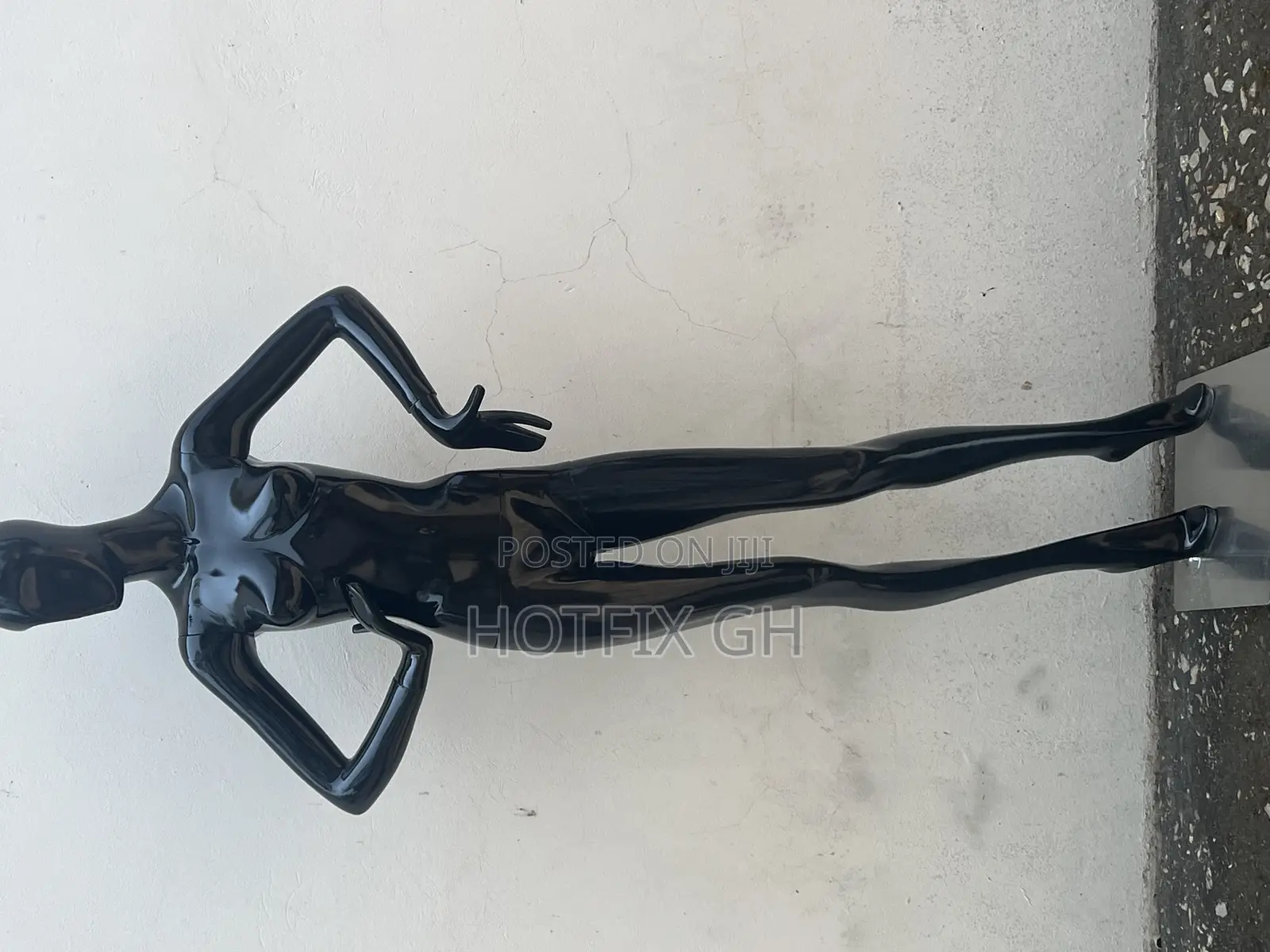 Black Pose Famale Mannequin Black
