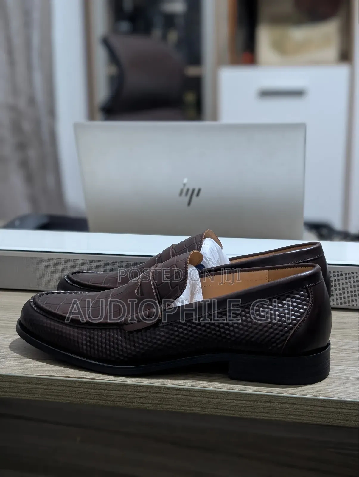 Berluti Men's Leather Shoes Coffee Brown