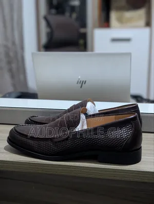 Berluti Men's Leather Shoes Coffee Brown