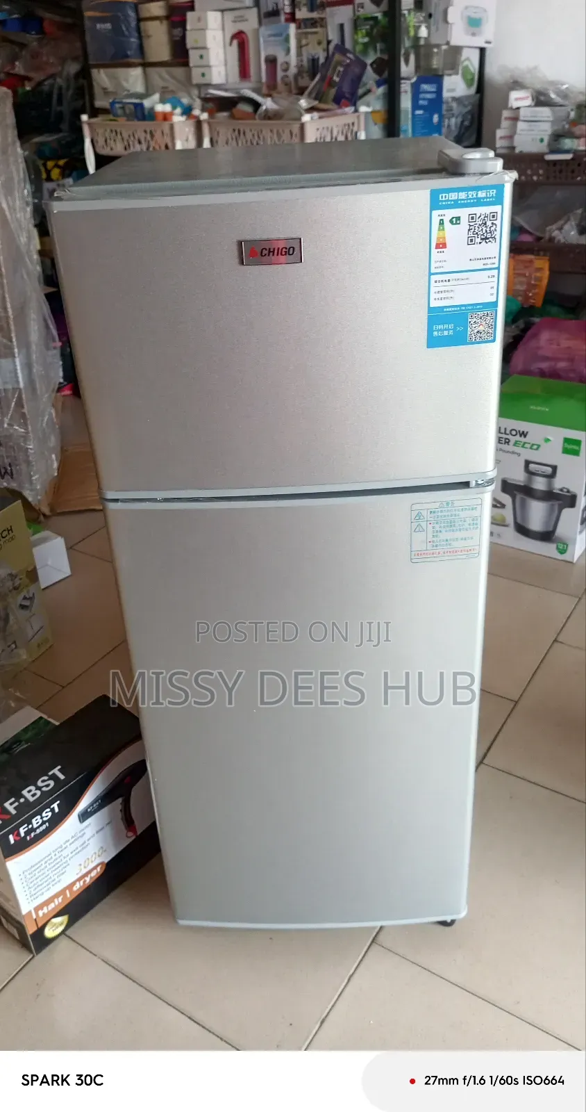 88l Double Door Refrigerator From Chigo