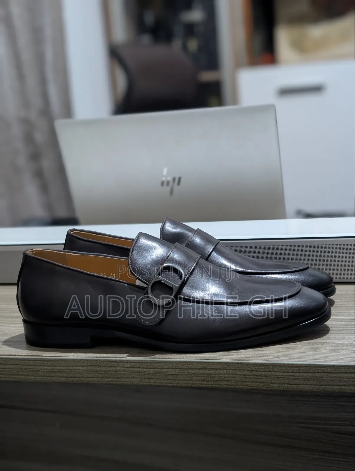 Quality Men's Leather Slip on Shoes Coffee Brown