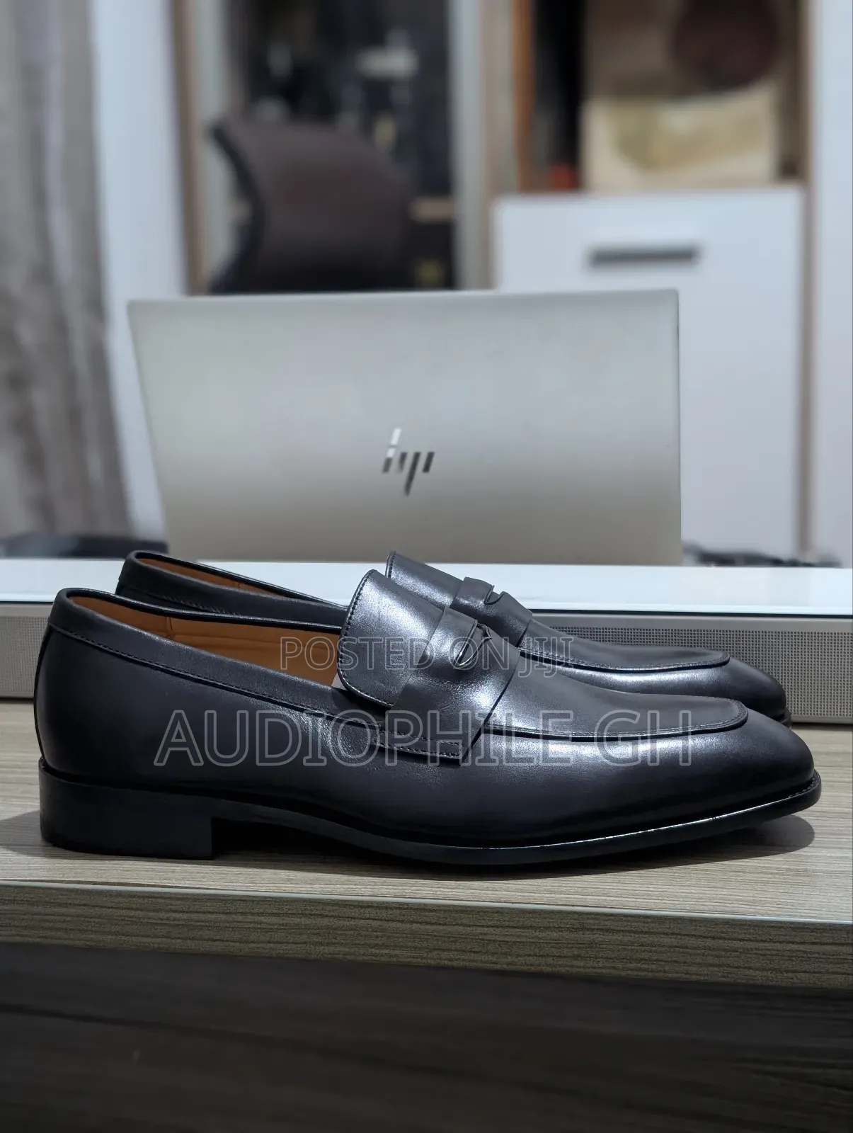 Berluti Men's Leather Slip on Shoes