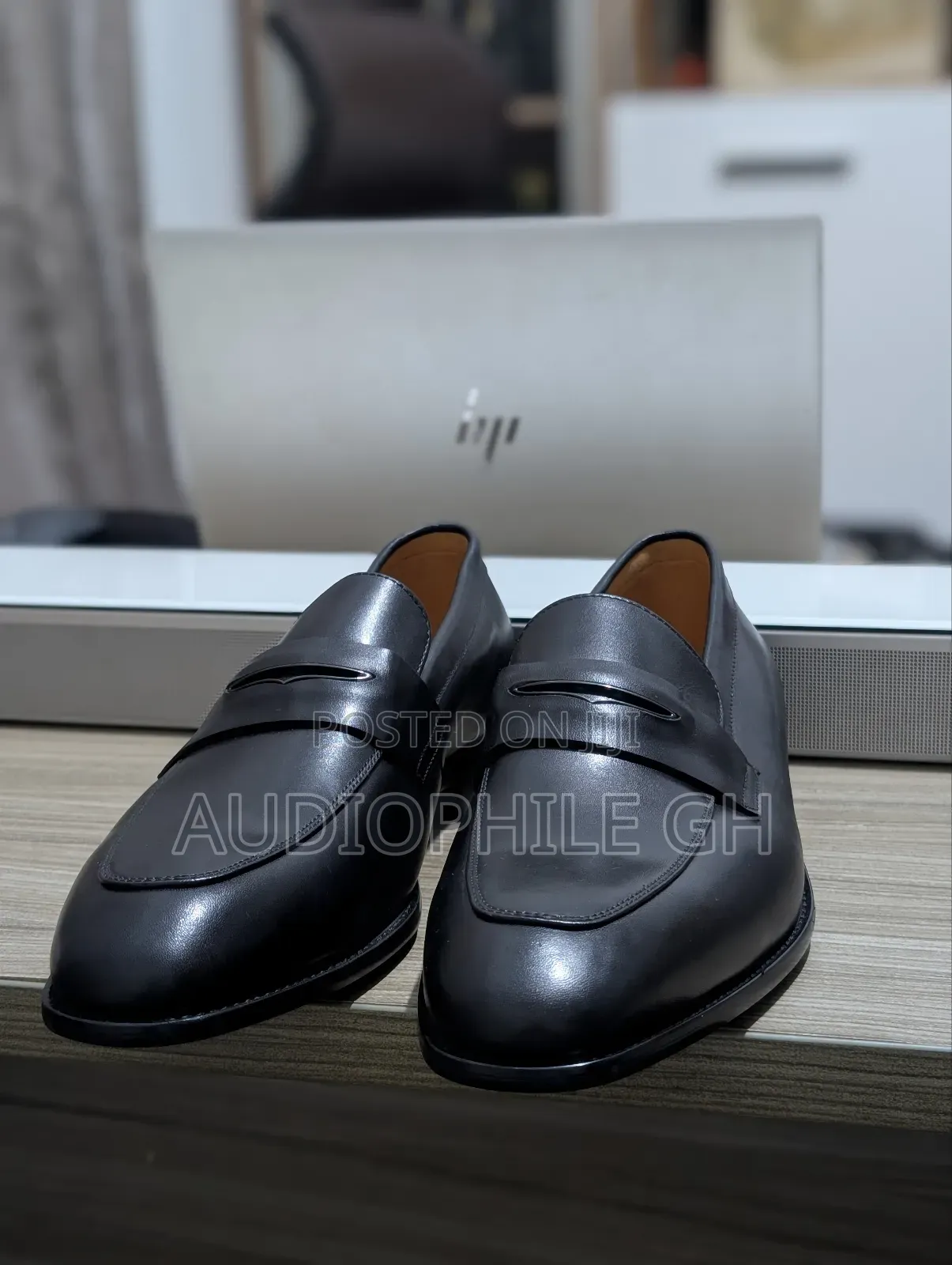 Berluti Men's Leather Slip on Shoes
