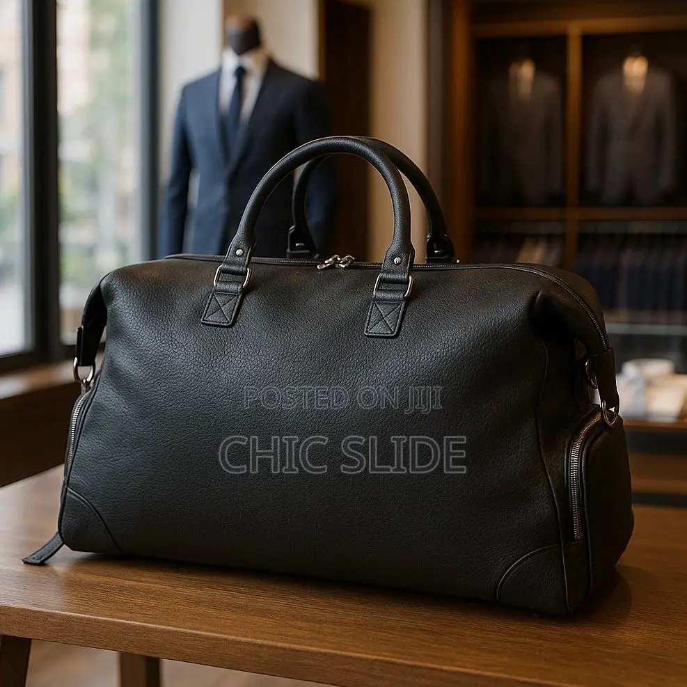 New Leather Travel Duffel Bag