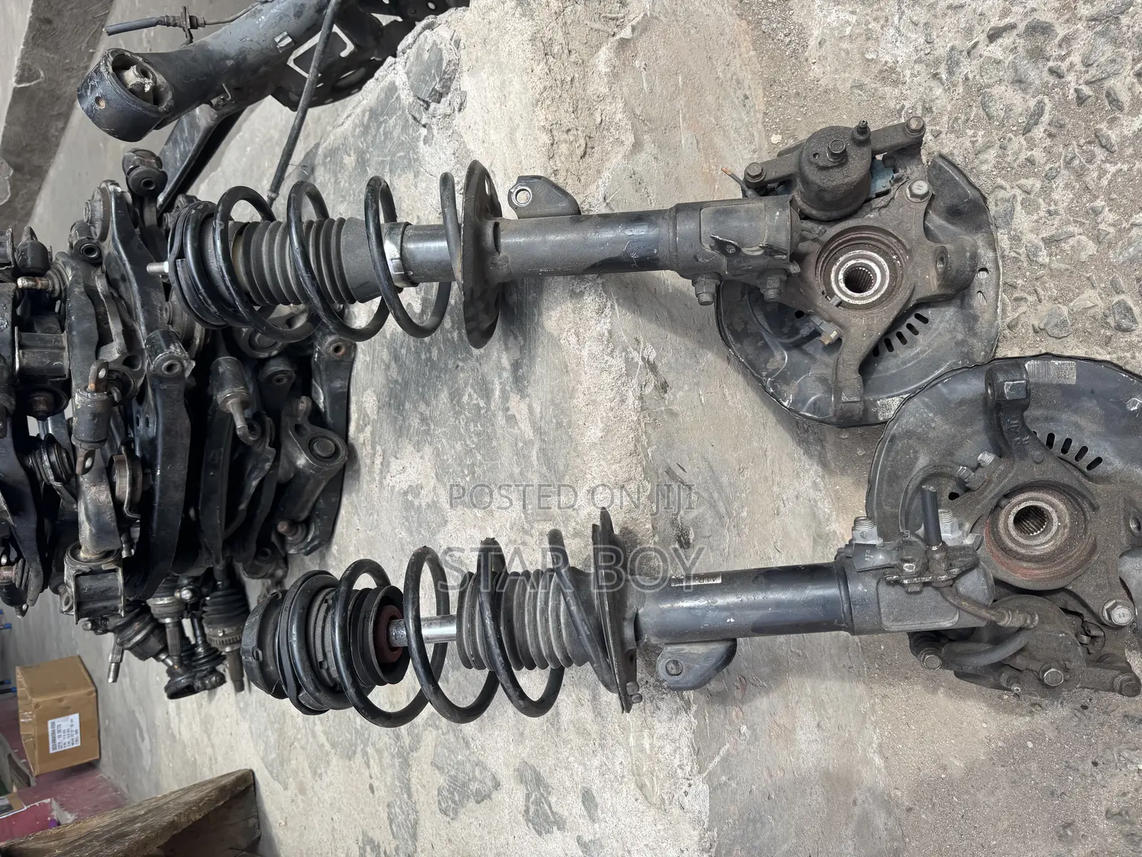 Toyota Vitz:2007 to 2015 Front Shocks and Hob Complete