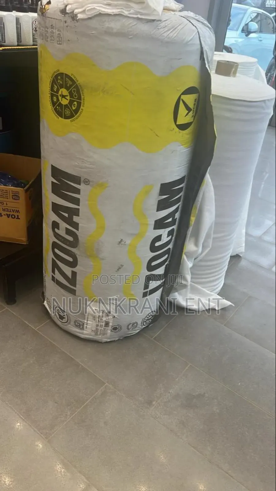 Izocam Glass Wool Insulation for Sale. 24kg. 1.2m X 20m