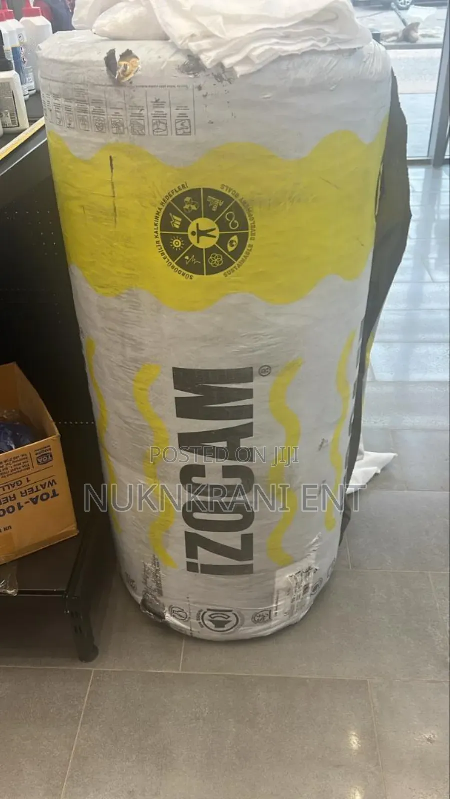 Izocam Glass Wool Insulation for Sale. 24kg. 1.2m X 20m
