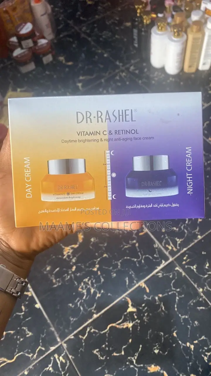 Dr. Rashel Vitamin C Retinol Daytime Night Anti-Aging Face Cream.