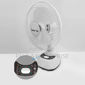 12inch Solar Rechargeable Fan With Bulbs