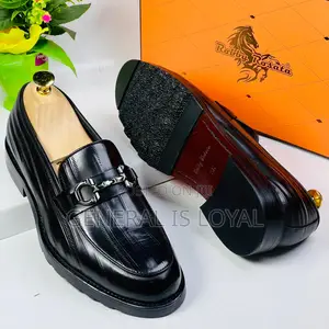 Robby Rosata Black Leather Men Shoe