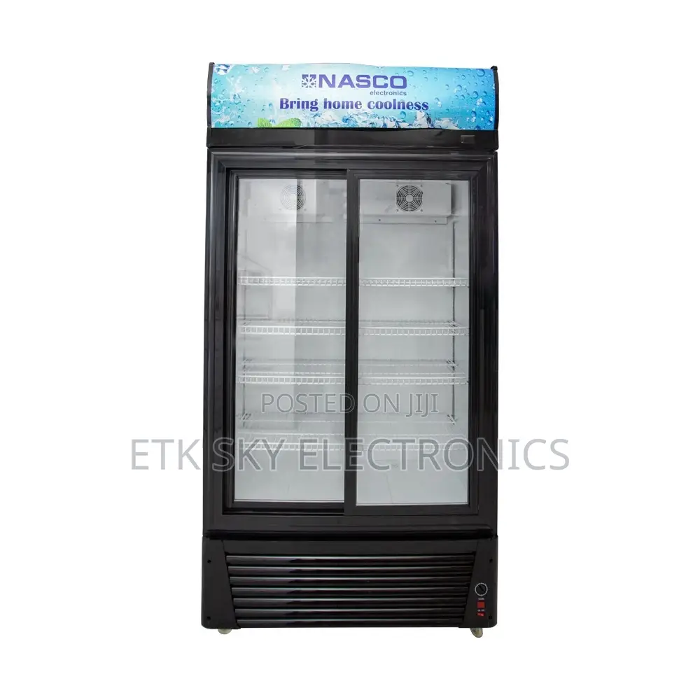 Nasco 728liters Double Door Display Fridge