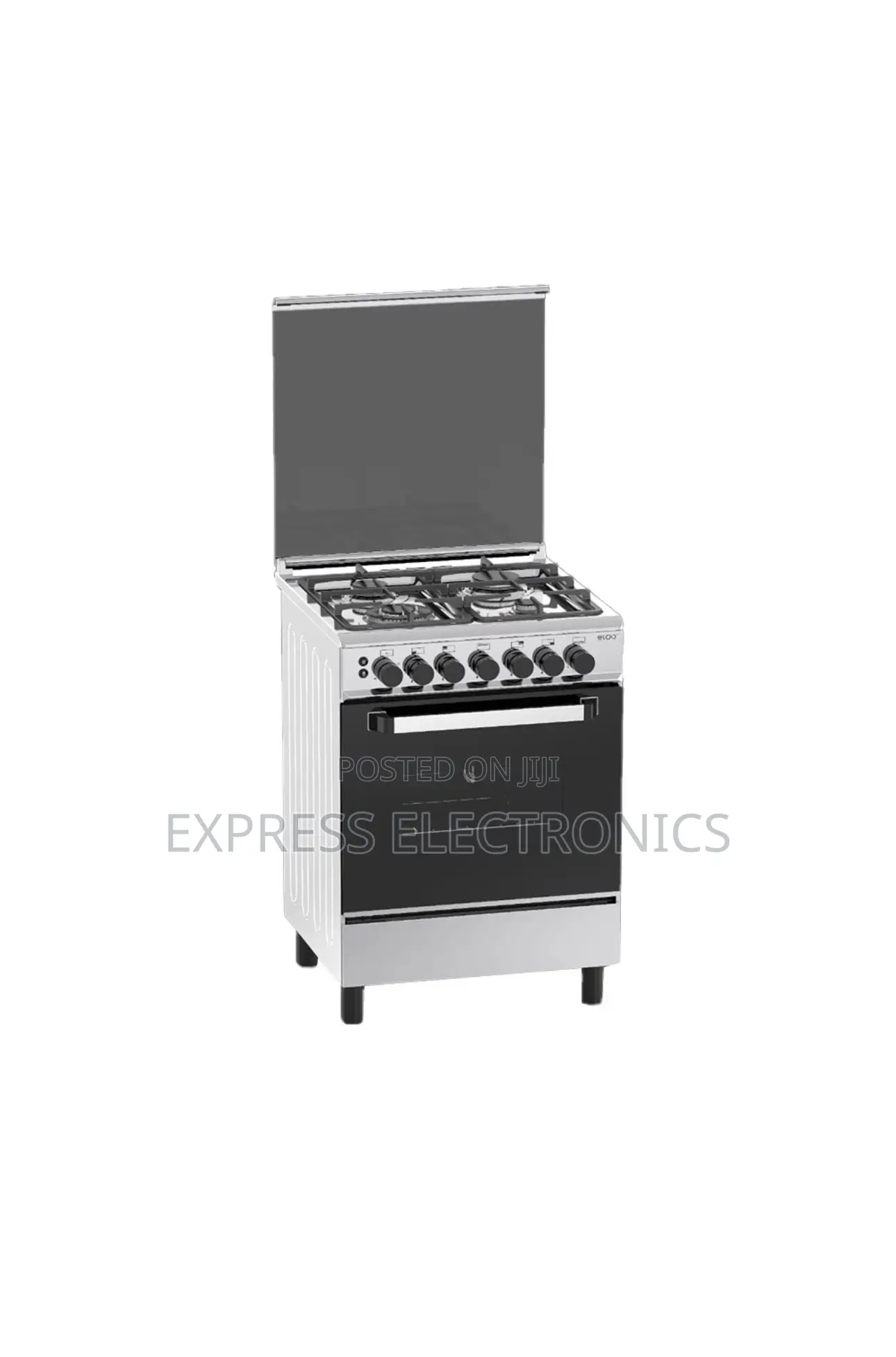 Eldo-Gc6060sfu-Silver Eldo Gas Cooker 4 Burner 60x60 Cm Silver Oven