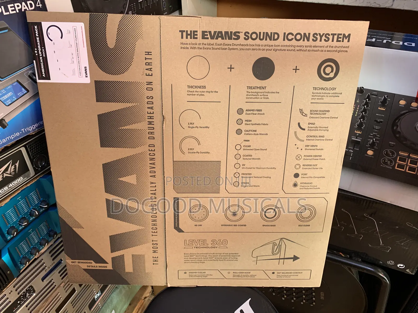 Evans Drumheads(Vellums)5-set