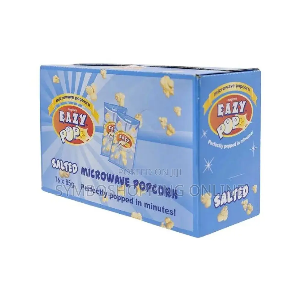 Eazypop Microwave Popcorn 85g (Salted Flavour, Pack of 16)