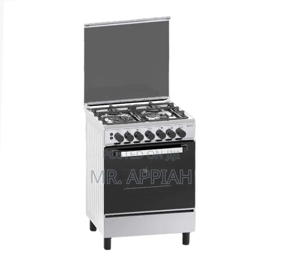 Eldo Gas Cooker 4 Burner 60x60 Silver Oven Grill Rotisserie(Gc6060sfu)