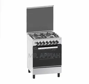 Eldo Gas Cooker 4 Burner 60x60 Silver Oven Grill Rotisserie(Gc6060sfu)