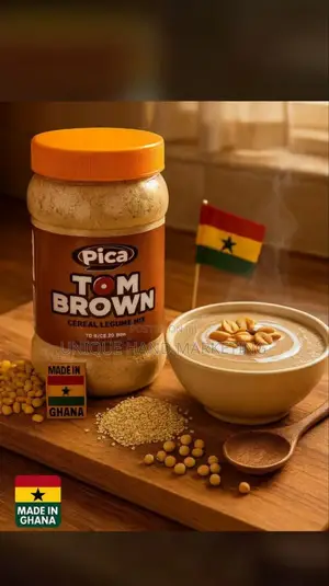 Pica Tombrown, Maize Grits and Hausa Koko Flour