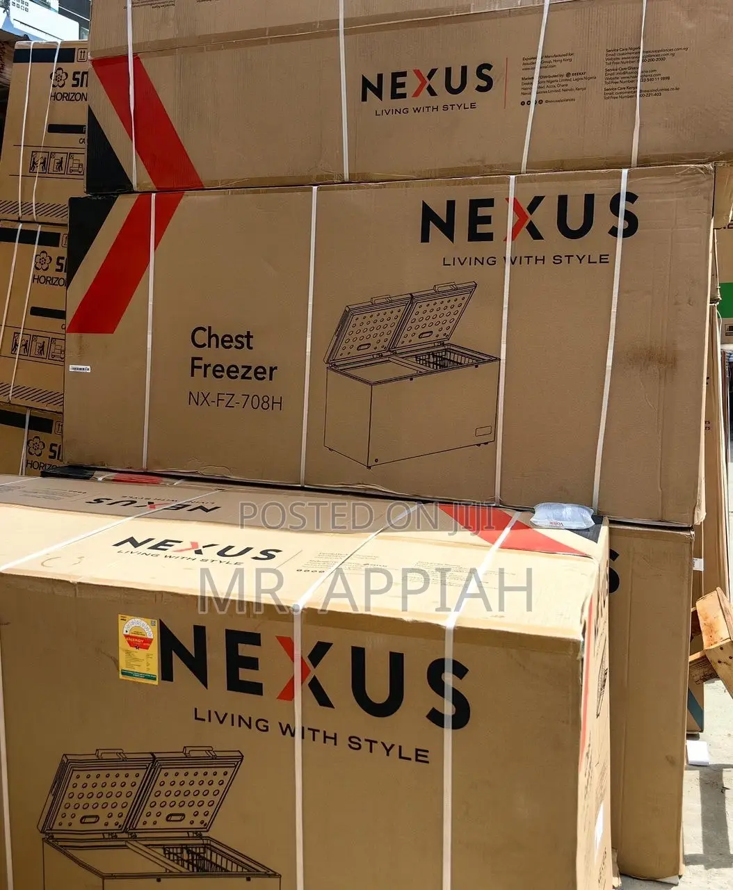 708 Liters Nexus Double Door Electric Chest Freezer 