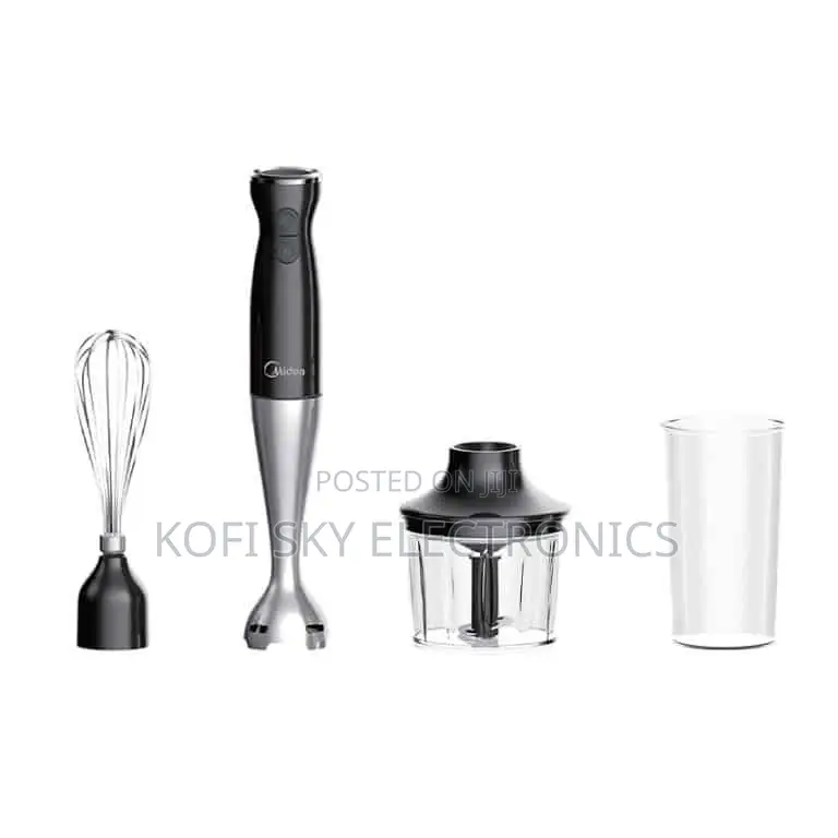 Midea Blender Hand 0.6 Ltr Black 550w