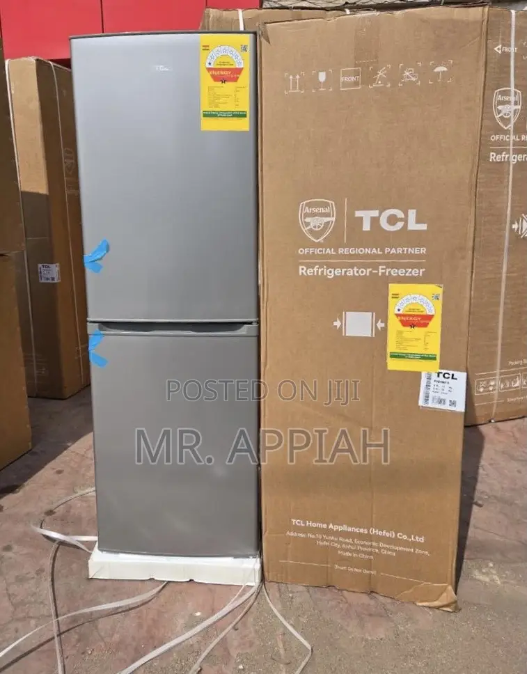 Fast Chilling TCL 165liters Electric Double Door Refrigerator(F216tms)