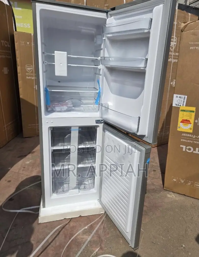 Fast Chilling TCL 165liters Electric Double Door Refrigerator(F216tms)