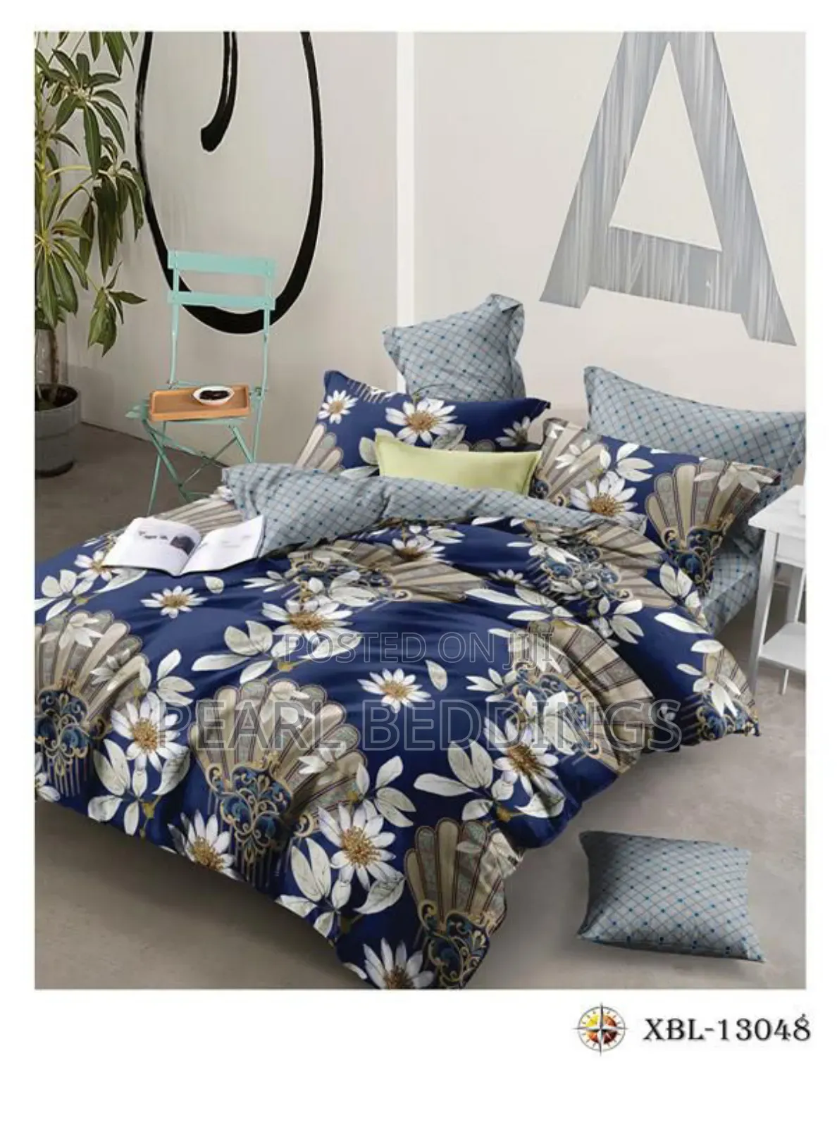Quality 100% Cotton 7pcs Reversible Duvet Set Available