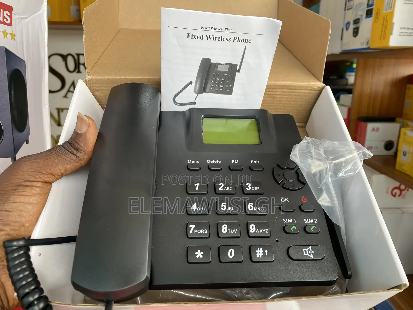 Dual Sim Card Landline Telephone With Inbuilt Radio