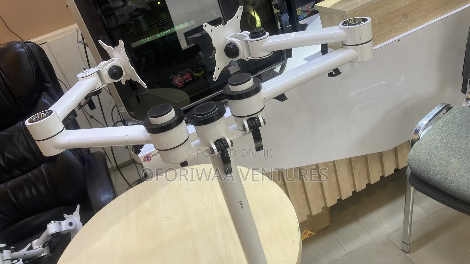 Gotessons Monitor Arm, Aluminium, Steel, Silver, Standard