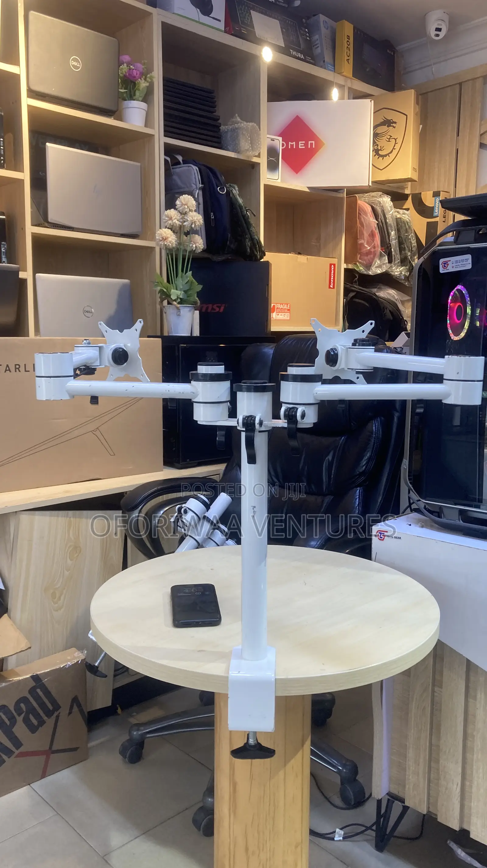 Gotessons Monitor Arm, Aluminium, Steel, Silver, Standard
