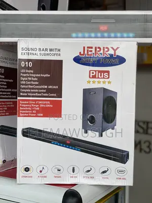 Jerry Sound Bar With External Sound Woofer