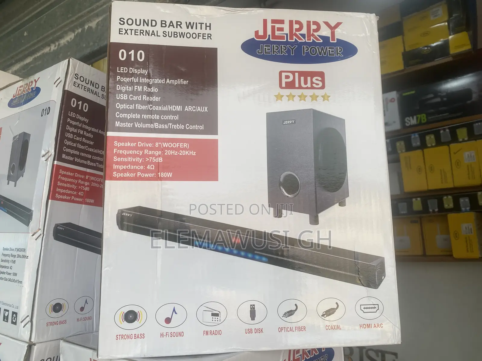 Jerry Sound Bar With External Sound Woofer