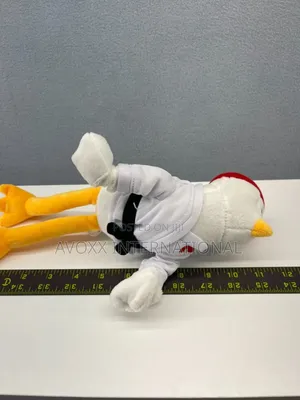 Flying Karate Coop Chicken Slingshot Rubber Stretch Arms Plush Toy