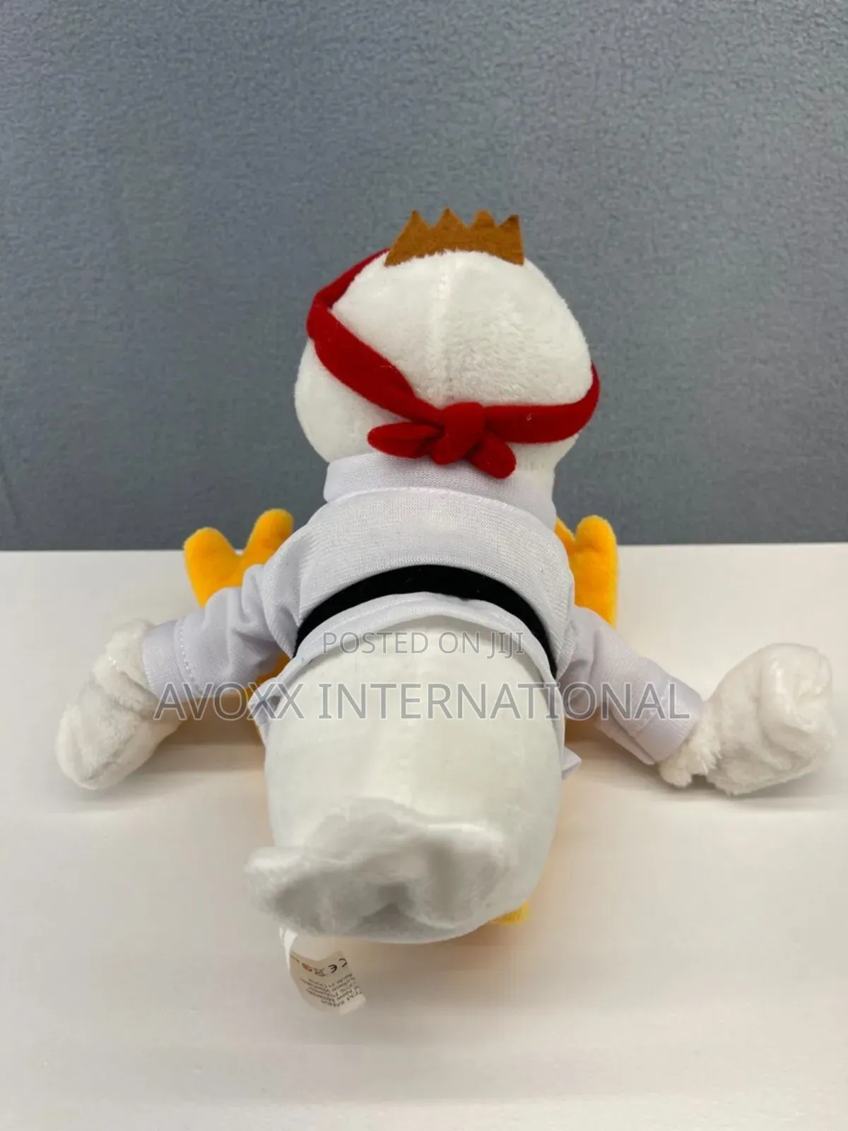 Flying Karate Coop Chicken Slingshot Rubber Stretch Arms Plush Toy