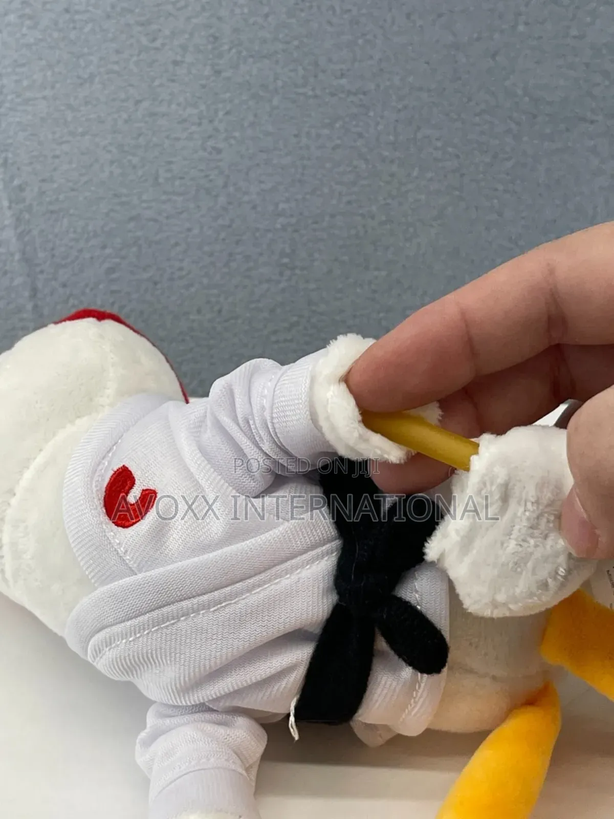 Flying Karate Coop Chicken Slingshot Rubber Stretch Arms Plush Toy