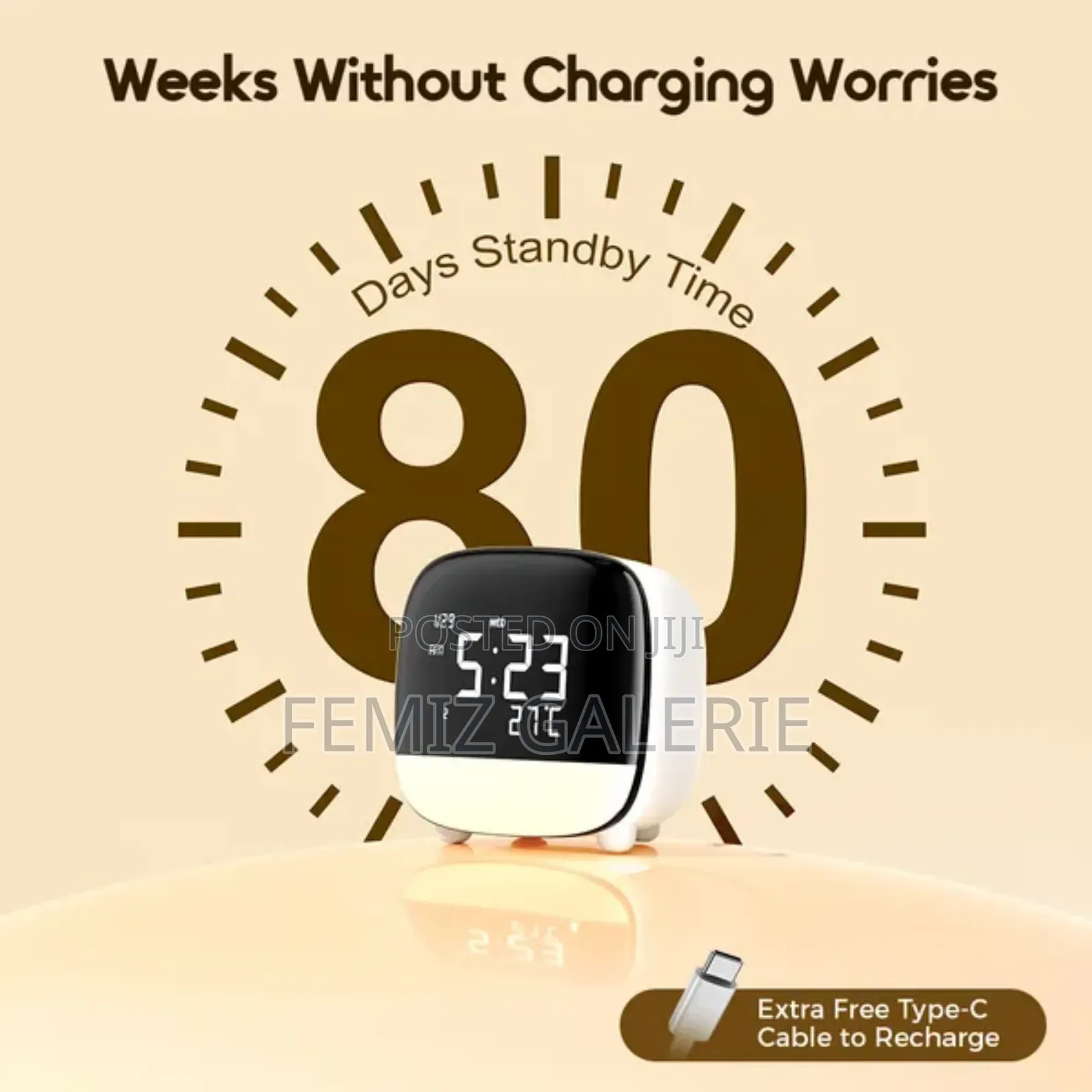Oraimo Clockpoint Plus Multi-Use Rechargeable Digital Clock