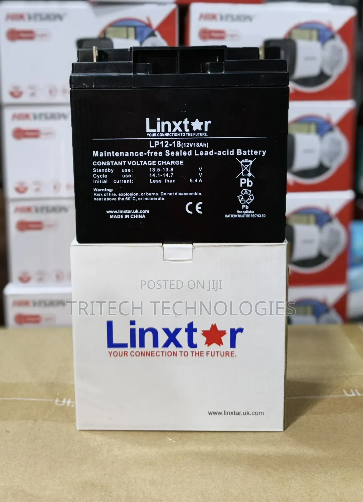 Linxtar 12v18ah Led Acid Ups Battery Usa