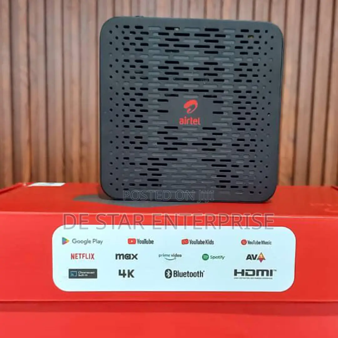 Airtel Android Hot Smart Tv Box + Inbuilt Universal Router - D350