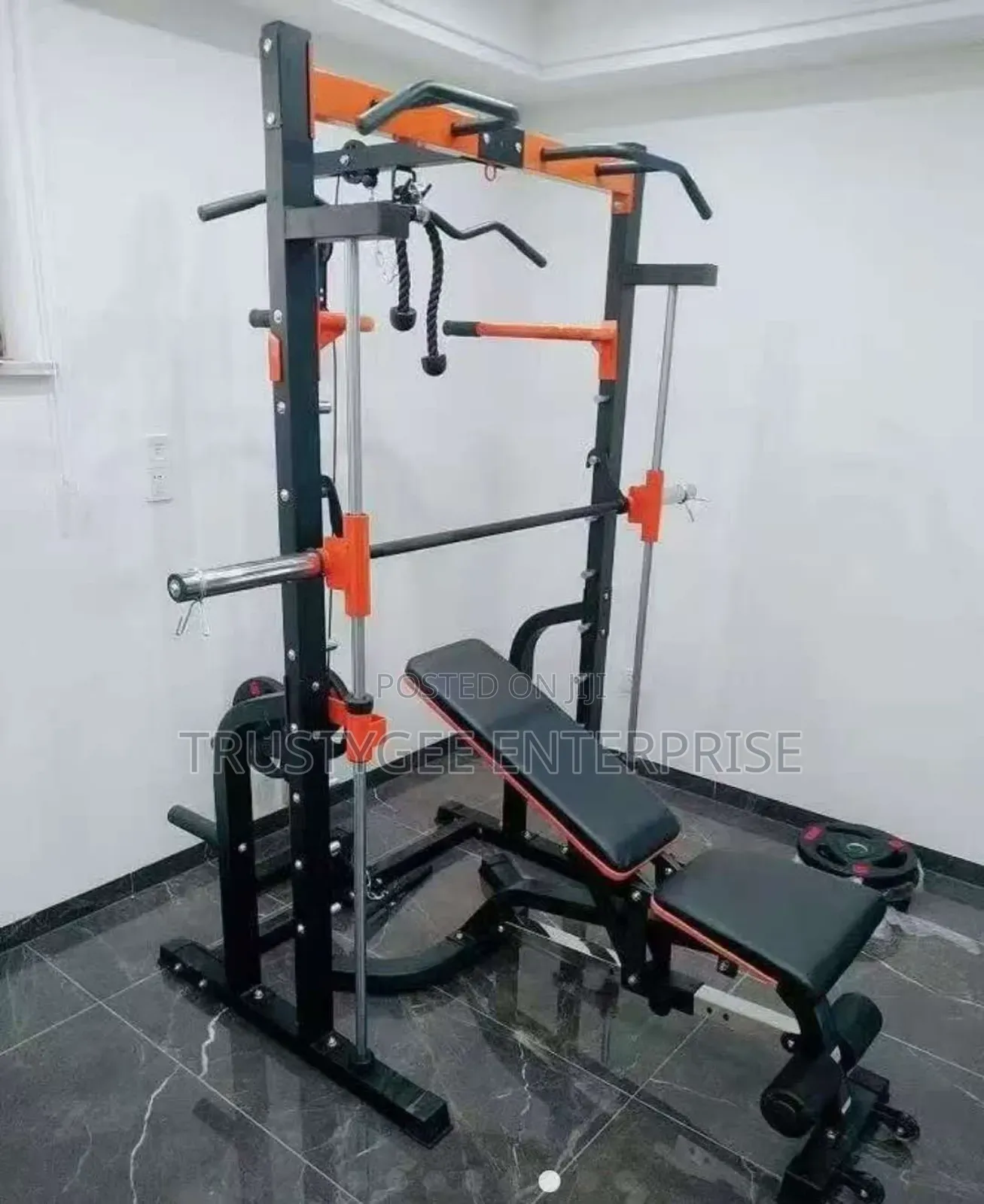 Squat Machine With Bench