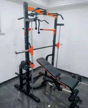 Squat Machine With Bench