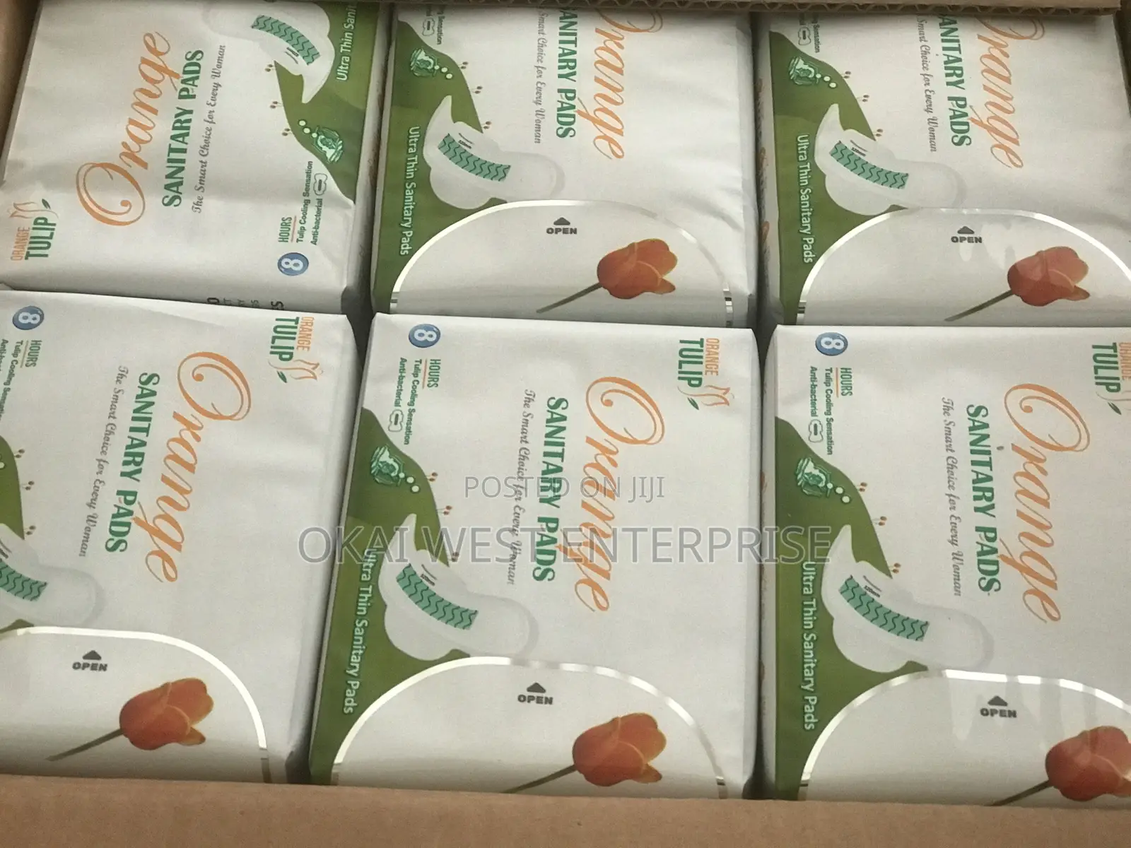 Orange Sanitary Pads