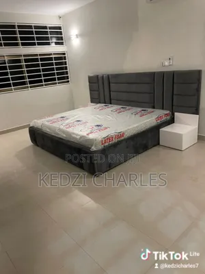 King Size Bed and Bed Frame With Side Drawer
