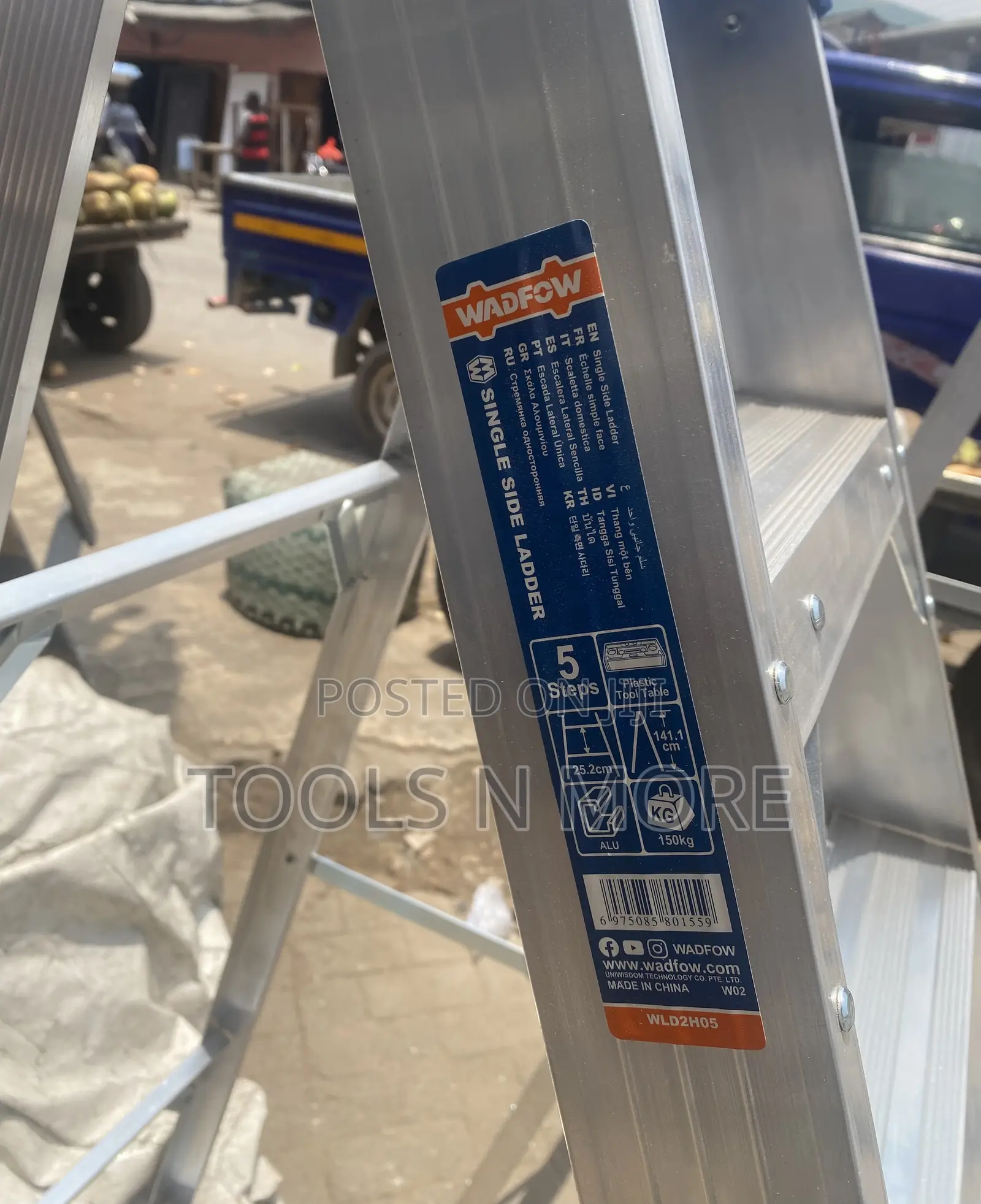 Wadfow Single Slide Ladder (5 Steps)